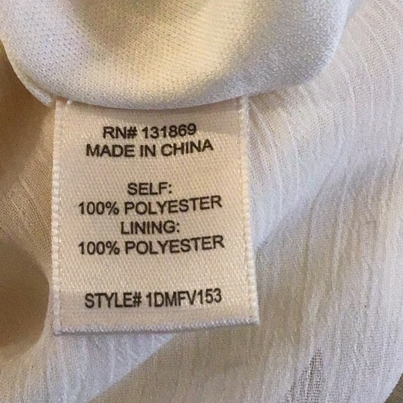 Thirty Thirty diaphanous ruffled ladjustable spaghetti strap cream Cami L NWT - Picture 7 of 8